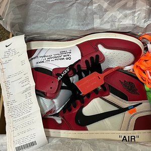 Men's Size 10.5 - Jordan 1 Retro High OG x OFF-WHITE Chicago 2017